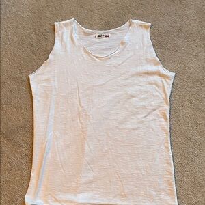 Made in Italy White Sleeveless Tank